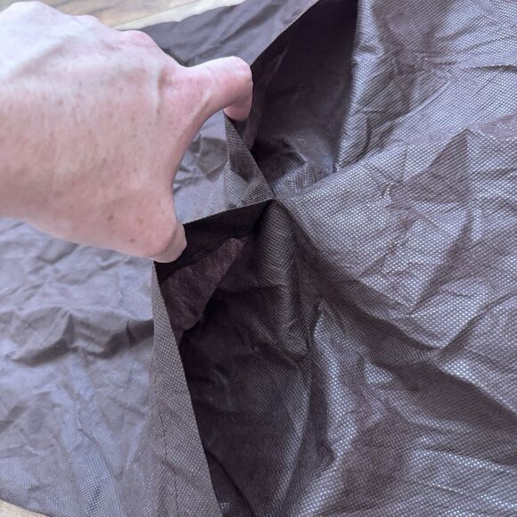 Cole Haan Travel Shoe Dust Bag Fold Over Brown 2 Slots 16”x17” - Picture 4 of 4